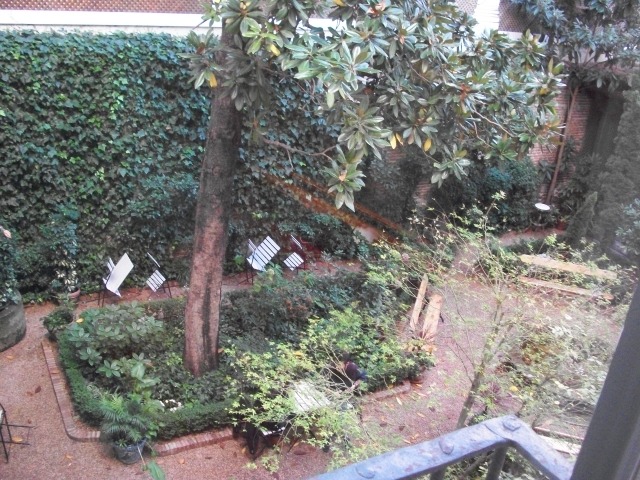 El jardín interior del museo